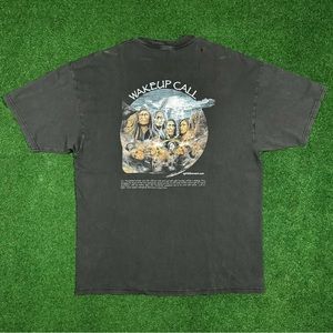 Vintage Y2K Wake Up Call Native American T-Shirt